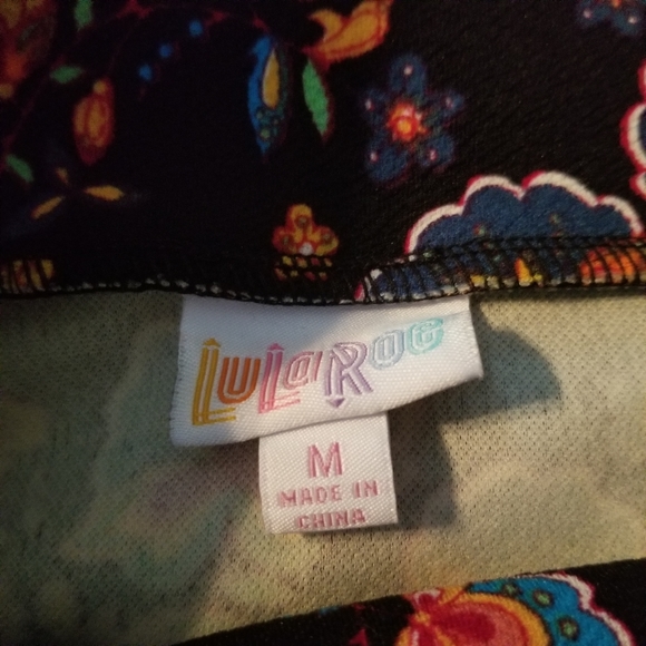 LuLaRoe Azure. Black skirt with pattern. Size M - Picture 3 of 4